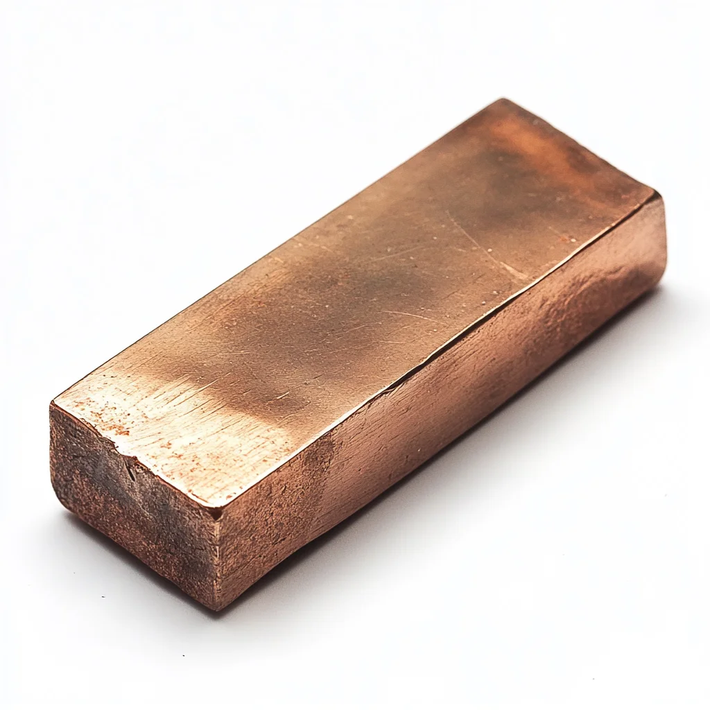 Copper piece ready to be used on cnc machining services