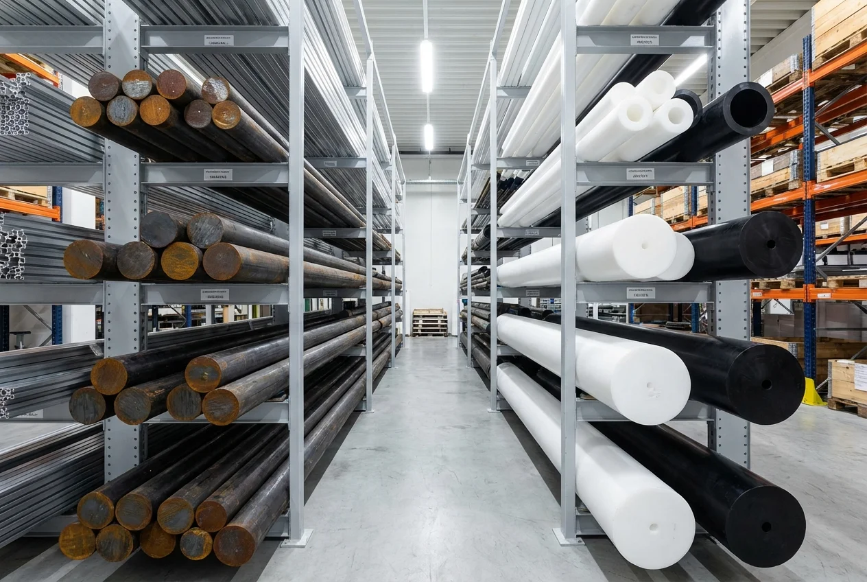 Raw industrial metals and plastics