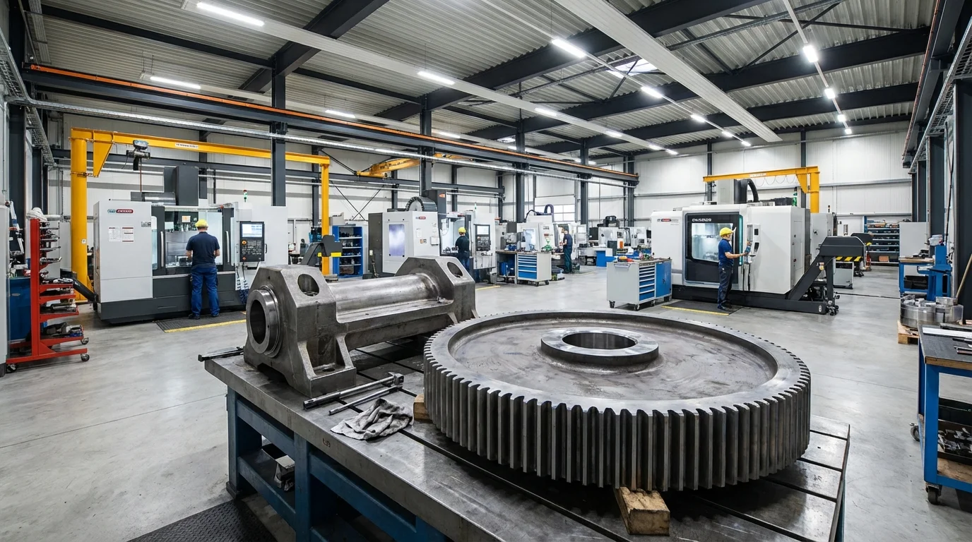 Industrial CNC Machining Background